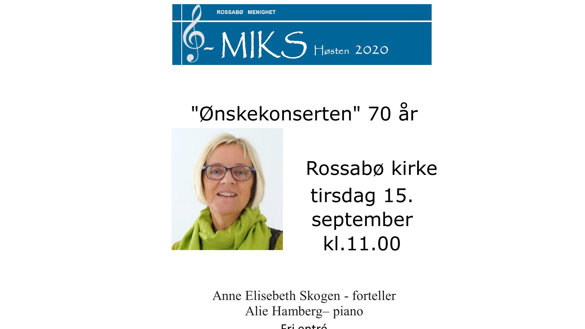 Ønskekonserten 70 år