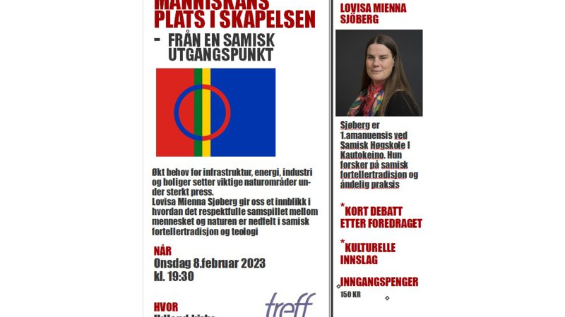 Foredrag om menneskets plass i skapelsen.