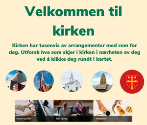 Annonse for nettstedet skjerikirken.no