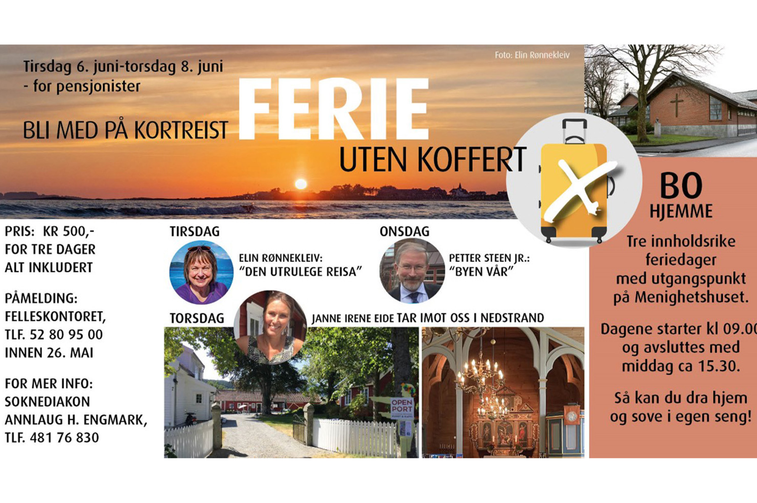 Bli med på ferie – uten koffert!